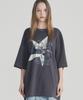 FALLETT Star Nero Short Sleeve T-Shirt Charcoal