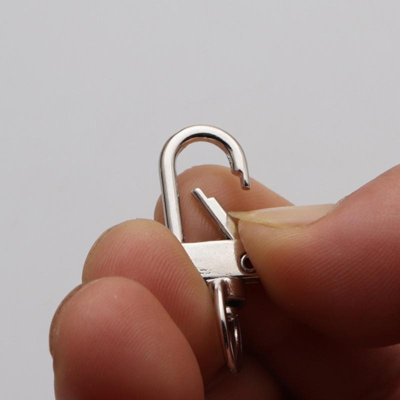 100Pcs Delicate Zinc Alloy Swivel Clips Carabiner Clip Swivel Triggers Dog Buckle KeyRing for Creative DIY Projects