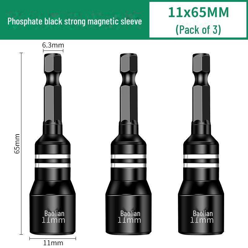 8mm Hex Magnetic Sleeve Screwdriver Head for Disassembly and Installation