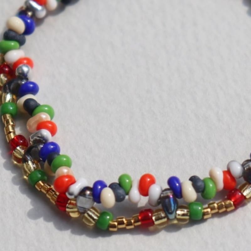 BONBEAU Double Ethnic Color Beads Bracelet