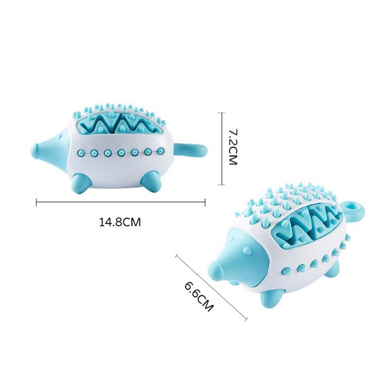 Dog Toys Dog Bite Teeth Grinding Toys Hedgehog Leaking Food Device Prevent Choking Teeth Leaking Food Ball Dog Toys