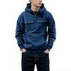 Loose Multi-pocket Solid Hooded Warm Thick Men's Hoodie New Fashion Color Long-sleeved Winter Casual Sweatshirt