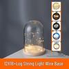 LED Sea Urchin Night Light with Preserved Flower in Glass Cover