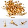 100 stuks Mini Brads Patroon Zakclips Ronde Kop Clips Metalen Ronde Kop Clips