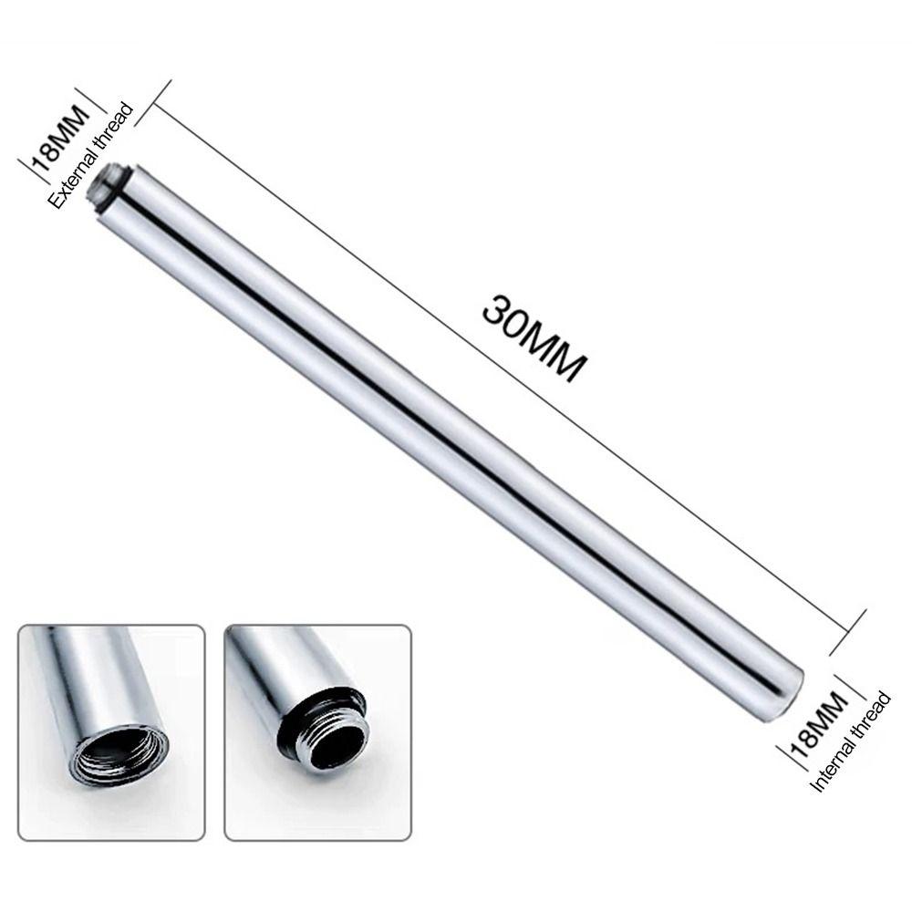 Nerezová prodlužovací tyč do sprchy 30 cm Prodloužení sprchy Nový držák sprchy