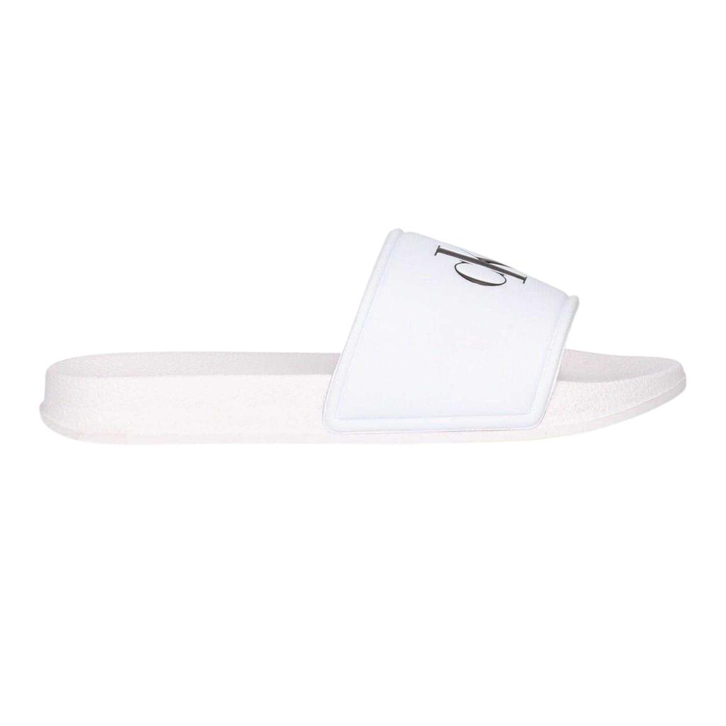 Calvin Klein Childrens/Kids Leather Open Toe Flat Slides