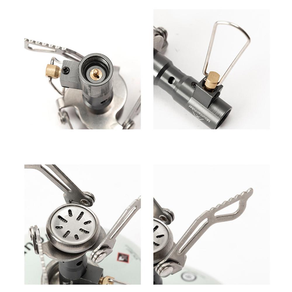 Sobă de camping portabilă Arzător cu gaze pentru rucsac Cap pliabil pentru sobă de tabără 2500W pentru gătit în aer liber