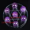 Natural Amethyst Seven Star Formation Fengshui Natural Amethyst Ball Seven Star Formation Crystal Sphere Home Decor 7Pcs Ball