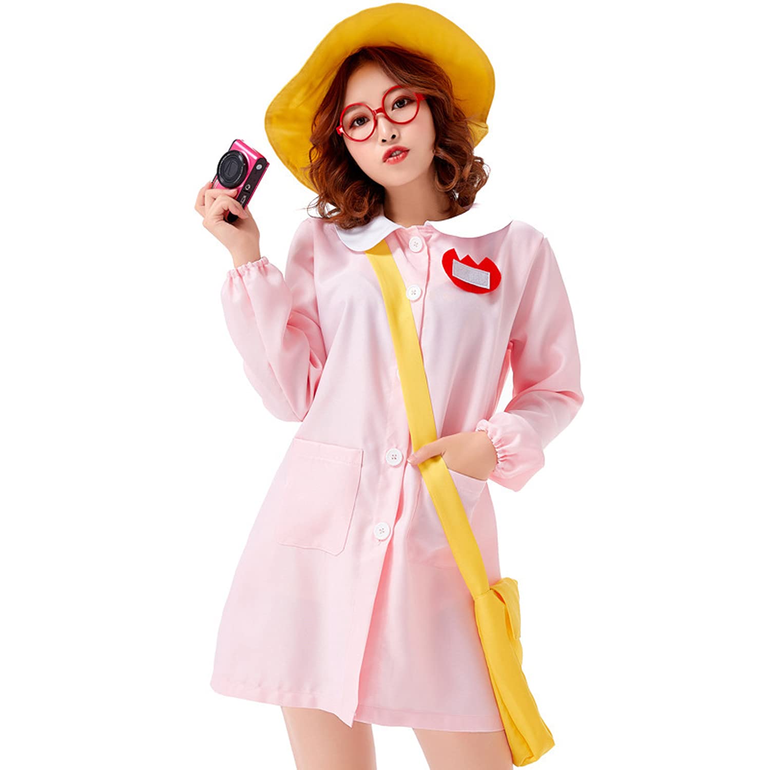 

Mskikefly Kindergarten Cosplay Halloween Cute Nursery School Uniform with Name Easy Transformation with Popular and Classic Event School Christmas розовый