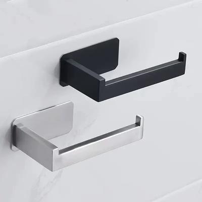 Toilet Roll Paper Towel Toilet Wall Holder Stainless Steel Organizers Holder Bathroom Self Adhesive Punch-Free Rack Tissue