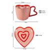 Creative 300ml Hearts Ceramic Coffee Mug Love Handle Couple Mug Afternoon Tea Dessert Tea Cup Drinkware Office Mug Home Decor