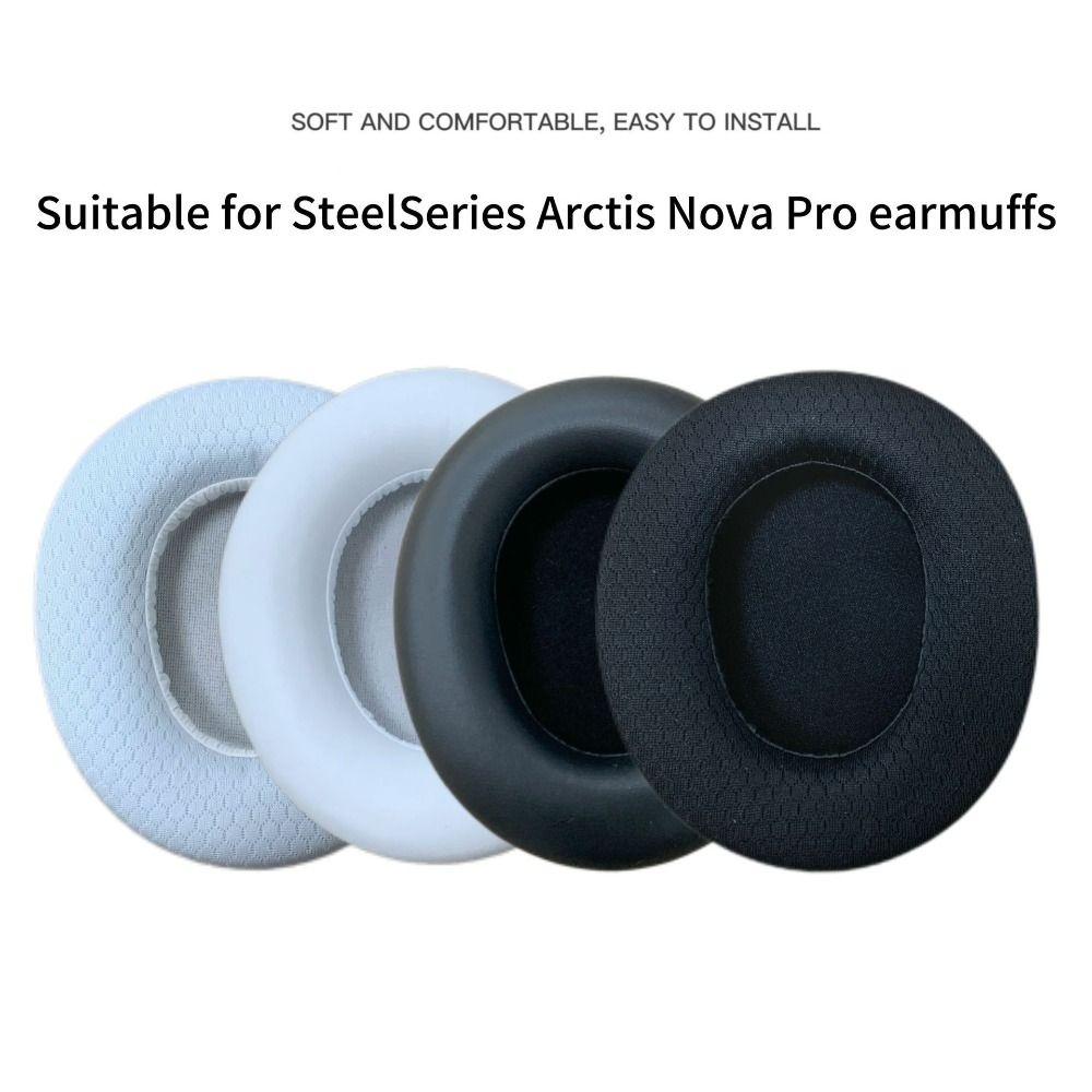 1Pair Replacement Ear Pads Memory Foam Soft Headset Earpads Repair Parts for SteelSeries Arctis Nova Pro Wireless Headphone