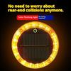 Yellow Flashing Light Touch Auto Solar Charging Car Night Safety Strong Magnetic Base Car Warning Lamp Anti-Collision Tail Light