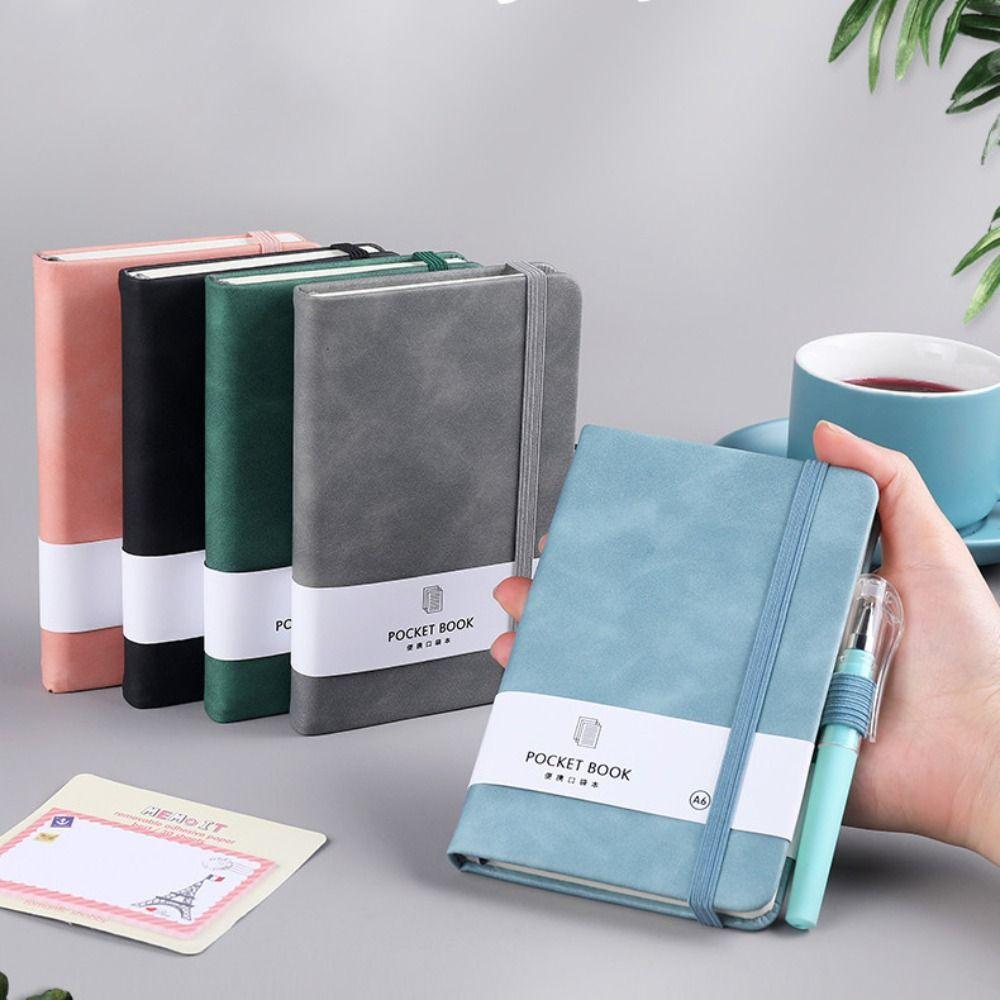 With Elastic Band Portable Mini Notebook A6/A7 A6/A7 Pocket Notepad Student Notebook Stationery