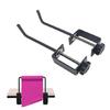 Gift Wrap Paper Holder Metal Clamp Rack for Desk Edge Placement, Black Tabletop Roll Stand for Craft Paper, Drawing Use and Studio Tables