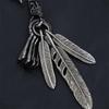 Distinctive Feather Keychain Charm In Antique Silver With Turquoise for Individualistic Fashion Statements Pieces
