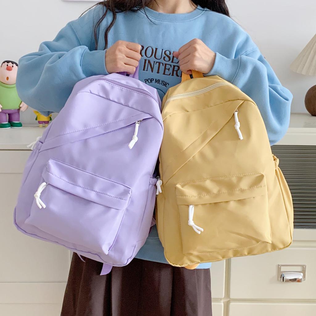 Korean version of the new small fresh backpack high value campus junior high school student schoolbag trend large capacity travel backpack