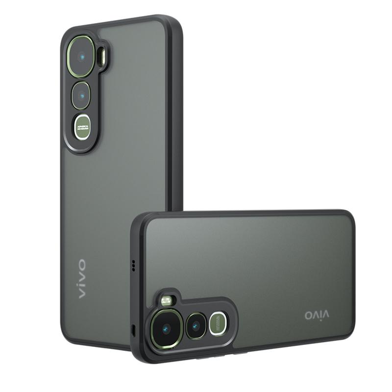 

Translucent Matte Case For Vivo Y400 Anti-knock Matte PC Full Edge Back Cover For Vivo Y400 Case For Vivo Y400 5G Case 6.67 inch vivo Y400 4G чёрный