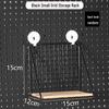 Pegboard Wall Organizer with Hooks - No-Drill Storage Rack for Entryway or Study Room.