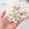 Reusable Felt Festive Wall Hangings Christmas Snowflake Ornament, Handmade Wool Tree/Heart/Snowflake Shaped Handcrafted Seasonal Decor Tree