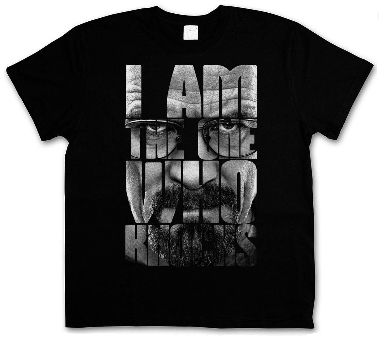 I AM THE ONE WHO KNOCKS T-SHIRT Breaking Heisenberg Walter Bad T-Shirt White S