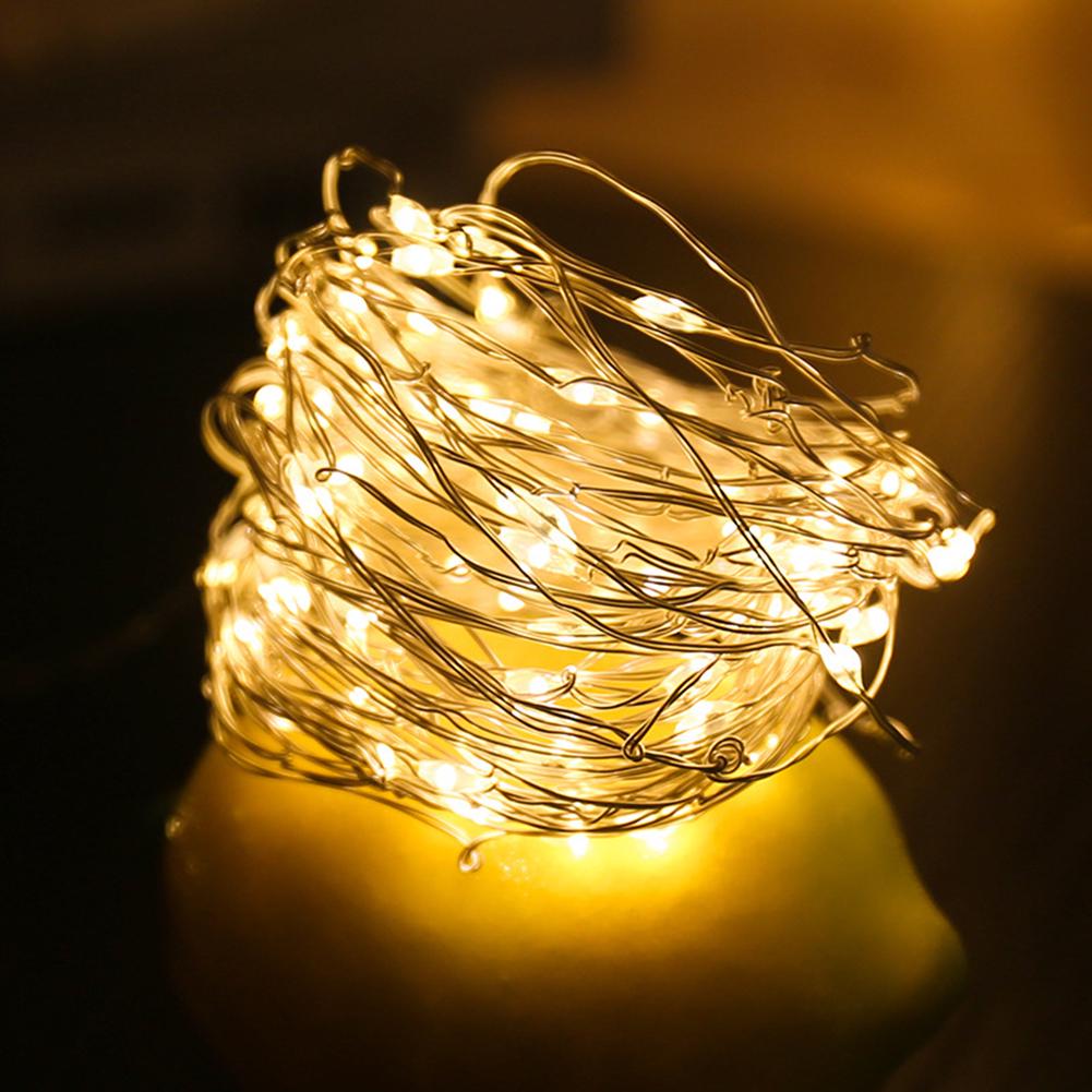 1/2M LED Wire Fairy Operated Battery Holiday Light Party Xmas Garden Tree Decor