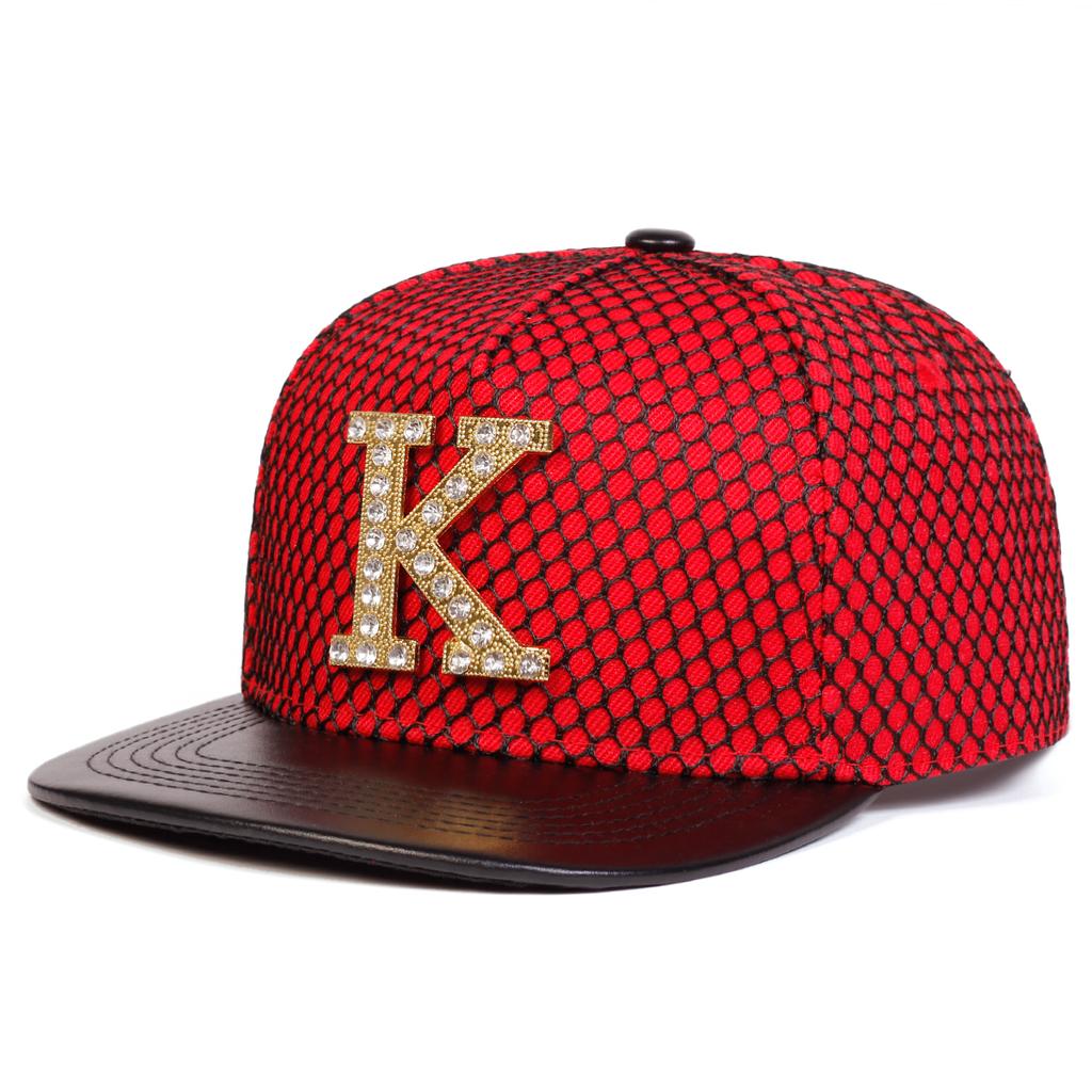 Letter K Metal Label Decoration Baseball Cap Men Snapback Hat Outdoor Sun Protection Flat Caps Designer Hats Trucker Hat