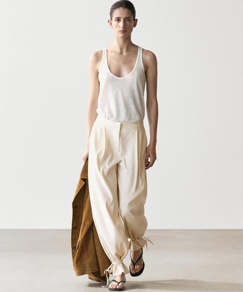 Masimodutti Fluid Barrel Fit Pants