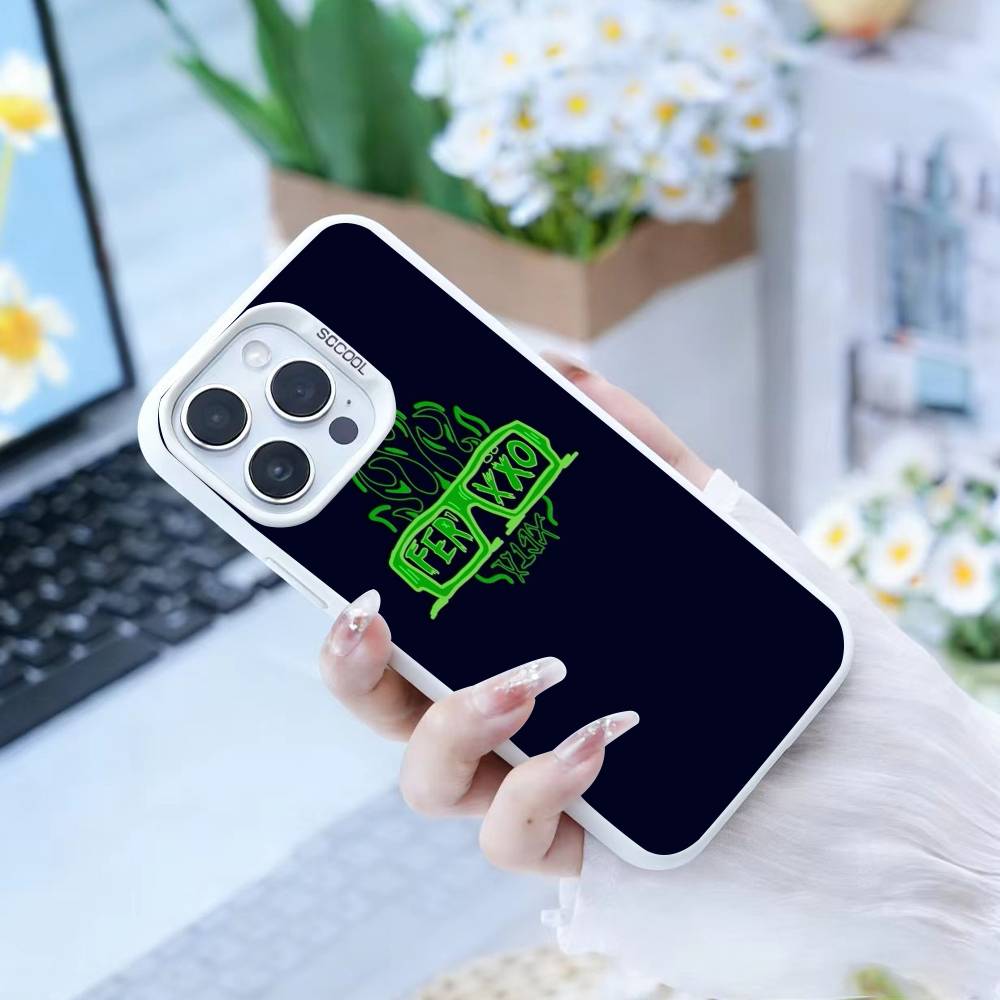Singer F-Feid Ferxxo SIXDO Phone Case For iPhone 16,15,14,13,12,17,Pro,MAX white Matte Shockproof Cover
