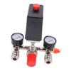 Air Compressor Pressure Switch 175PSI Vertical Switch Manifold Regulator with Valve Control Regulato
