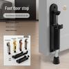 Foot-Operated Zinc Alloy Rubber Door Stopper with Magnet - No Drill Required
