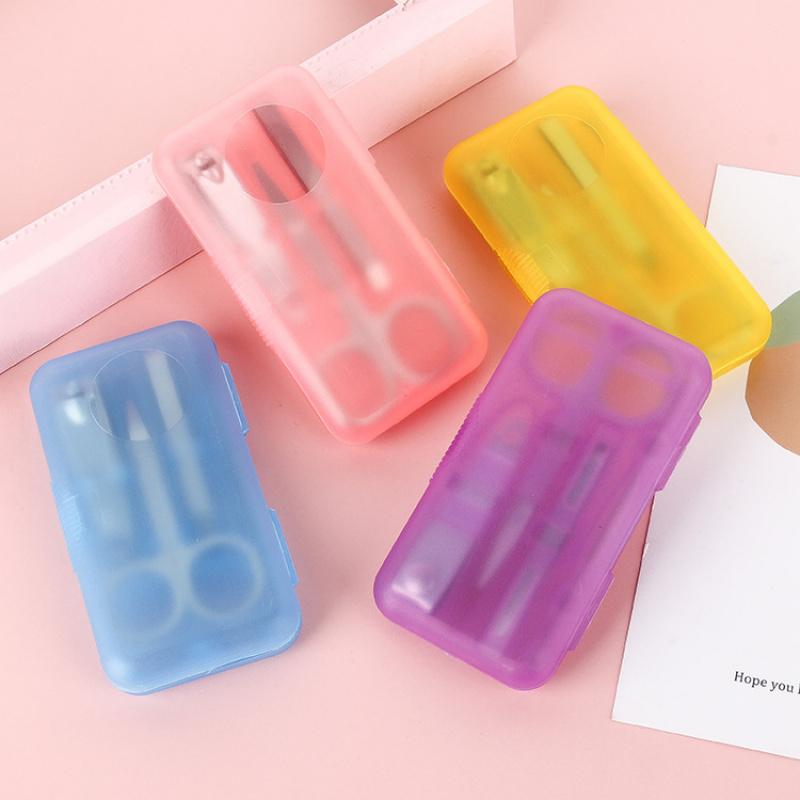 Plastic box4Manicure Set Home Mini Beauty Nail Tools Gift Nail Clippers Nail File Set