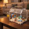 Magnetic Snap Closure Reptile Breeding Box Acrylic Spider Observation Box  Observation