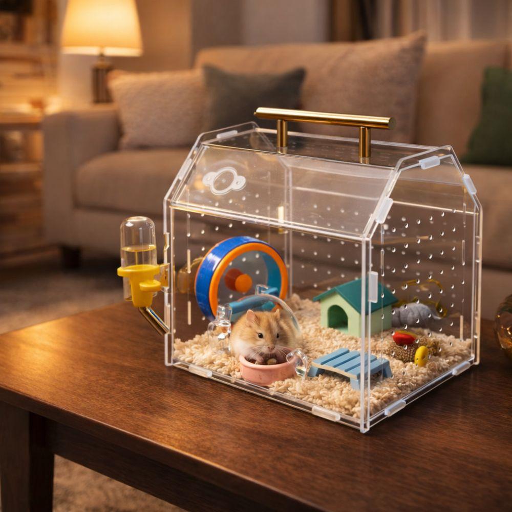 Magnetic Snap Closure Reptile Breeding Box Acrylic Spider Observation Box  Observation