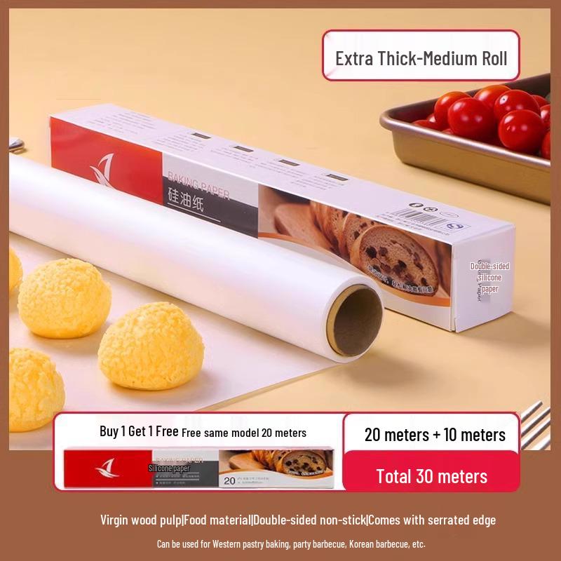 Food-Grade Silicone Baking Paper & Aluminum Foil for Oven, Grill, and Air Fryer