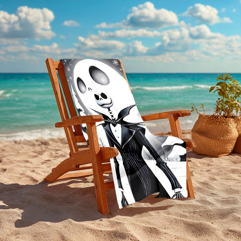 1pc Nightmare Before Christmas Microfiber Beach Towels Quick Dry Towel Sand Beach Towels Pool for Travel Swim Pool. S7290159