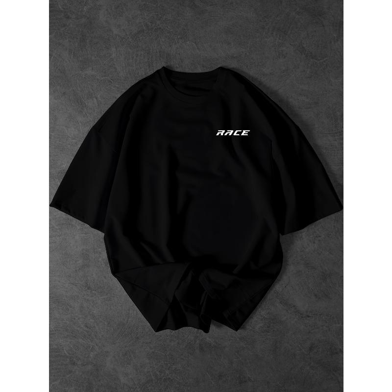 Men'S Trendy Car Graphic T-Shirt, Loose-Fitting Street Style Summer Short-Sleeve Top, Perfect for Casual Wear for Car Enthusiasts Round Neck