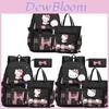 Hello Kitty Student Backpack Set With Nylon Material For School And Teen Use