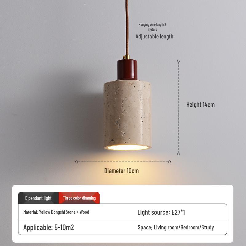 Wabi-Sabi Zen Pendant Light: Retro & Artistic Design for Restaurants, Living Rooms, and Bedrooms