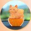Orange Cat Car Interior Accessories Decoration Car Decor Cartoon Car Ornament  Desktop Ornaments