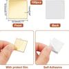 100 Mini Square Acrylic Mirror Wall Stickers - DIY Self-Adhesive Decor for Bedroom and Living Room