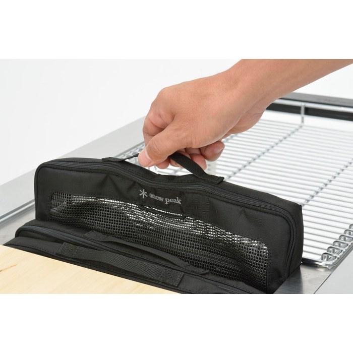 Snow Peak Kitchen Mesh Case S BG-020R — Kitchen Case, Cookware Storage, Breathable, Multi-Use S