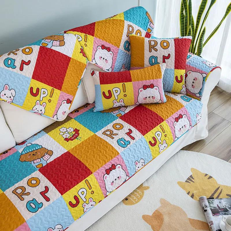 Хлопковый чехол для дивана — фото 7