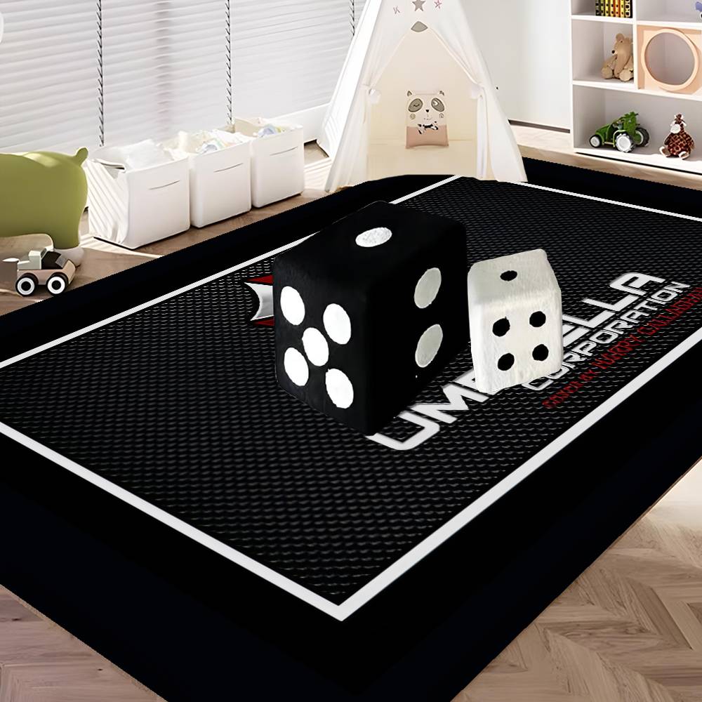 Horror Movie Umbrella Corporation Hallway Carpet Washable Non-Slip Living Room Sofa Chairs Area Mat Kitchen Doormat Area Rug
