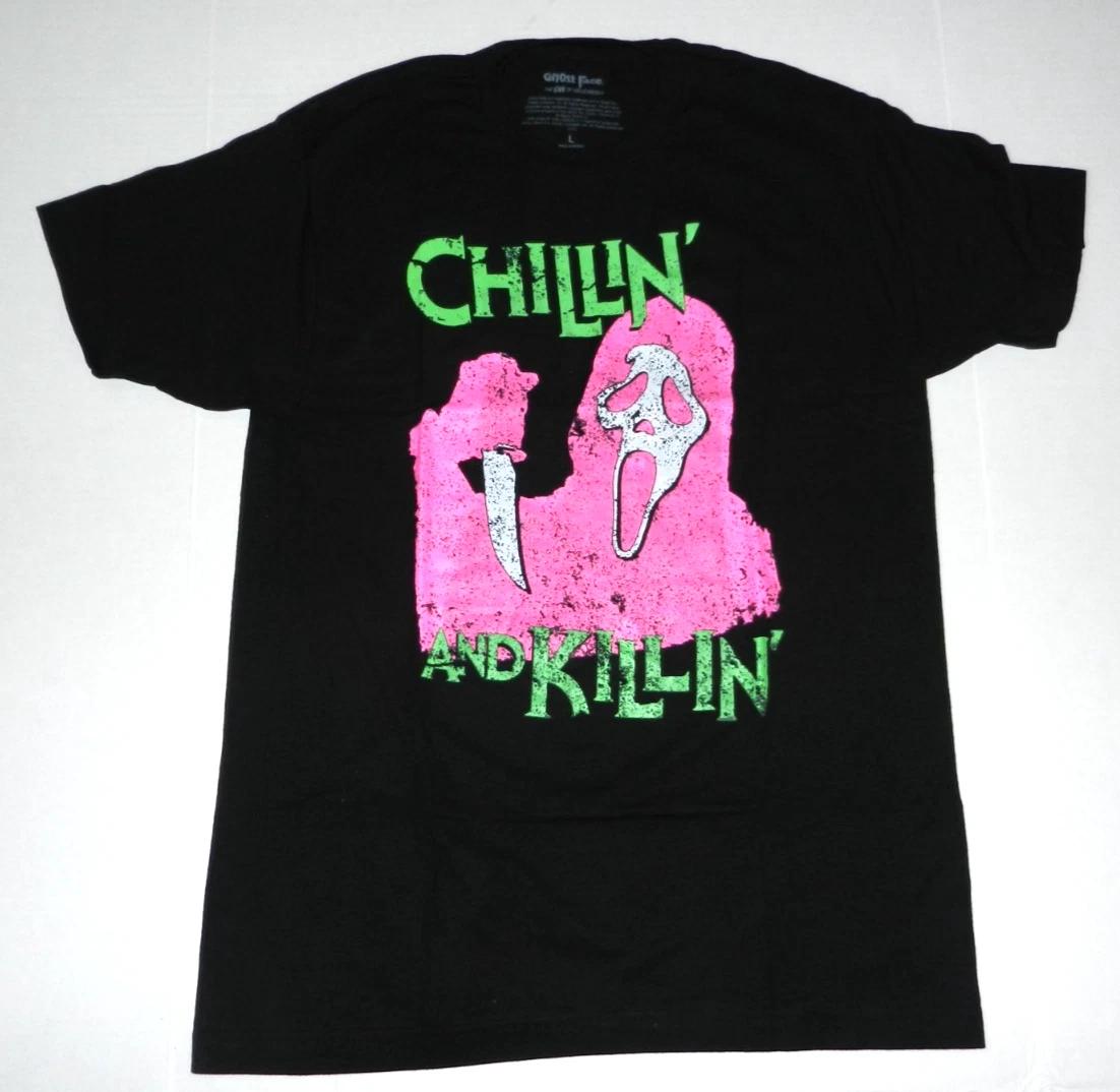 Scream Ghost Face Chillin  And Killin  T- Shirt New L