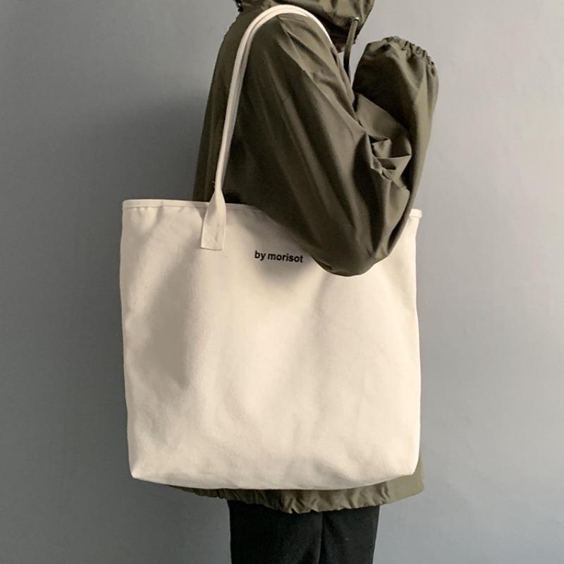 Large Capacity Canvas Bag Sports Shoulder Bag Simple Versatile Large Bag