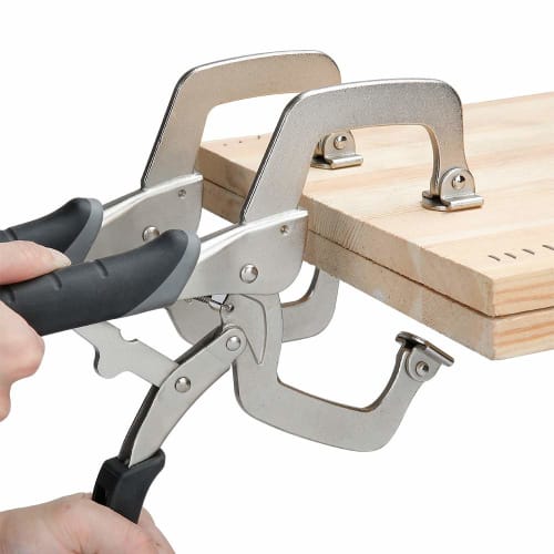 Basic Metal Clamps, 28cm, Black/Silver, 2 Pieces