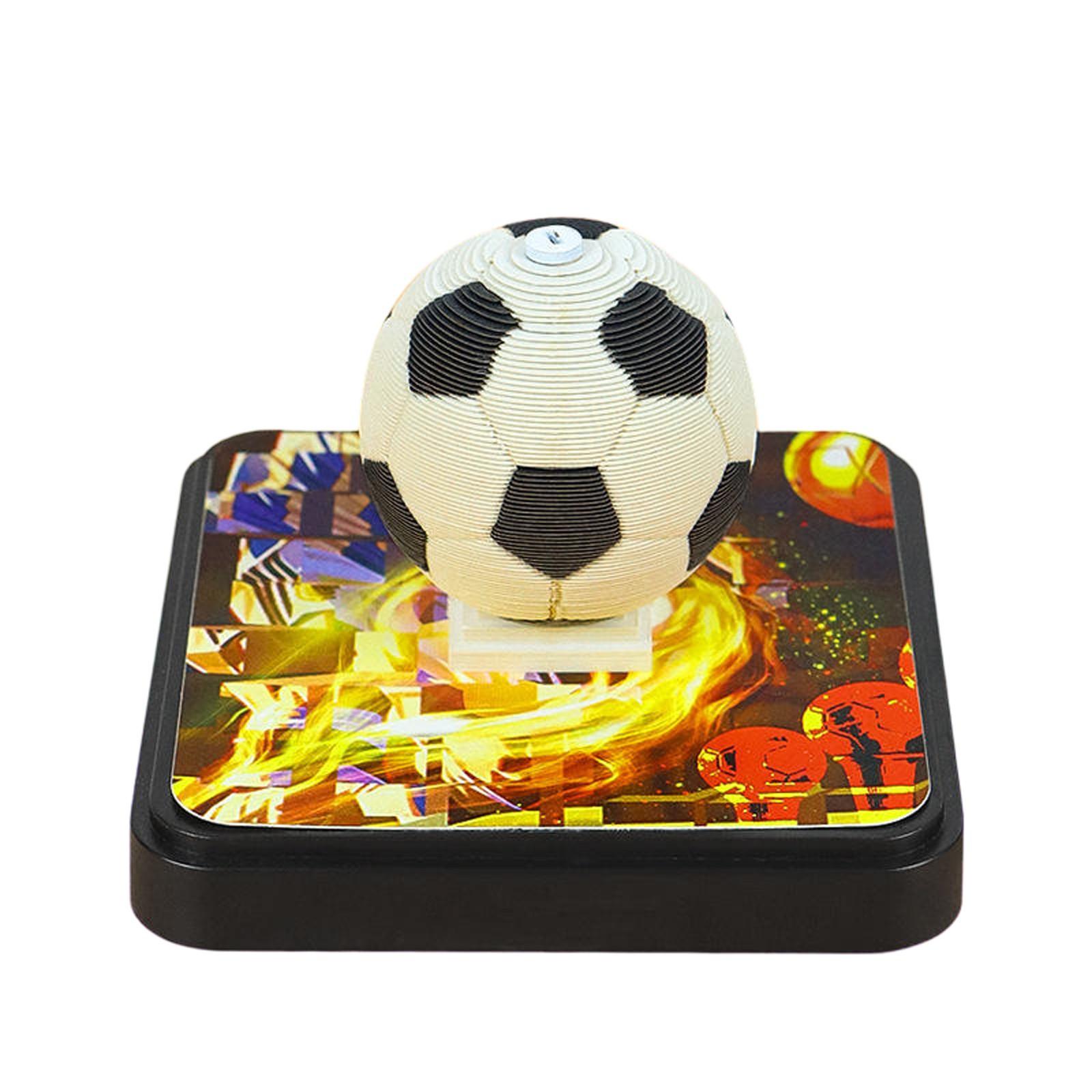 

3Dcalendar 2025-paper Sculpture-tabletop Decorations (soccer)-calendar (, 8.7 8.7 6 Cm) One Size
