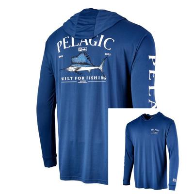 PELACIC Long-sleeved Hooded Fishing Suit Sunscreen Outdoor Quick-drying Breathable T-shirt