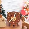 Elegant Solid Wood Clock Small Size and Cartoon Designing For Quiet Home Decoration Quiet Mechanism